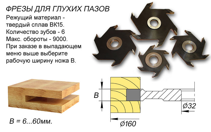 П160.32.6-30Фреза пазовая твердосплавная.