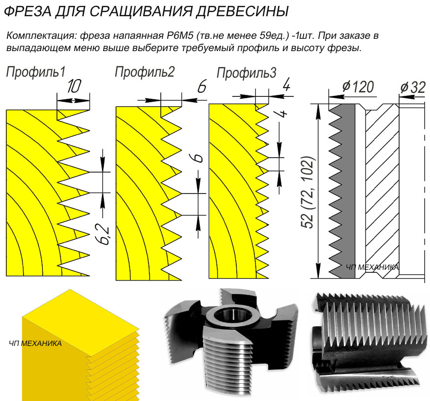 С-04 (10,11) Фреза для сращивания древесины.